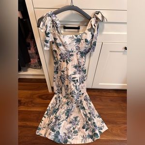 Zimmermann tie shoulder maxi dress